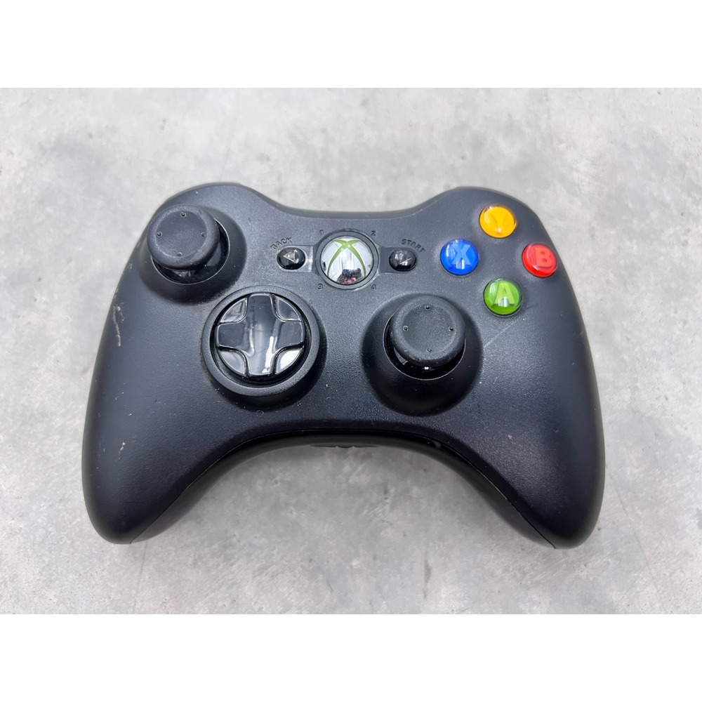 Microsoft Xbox 360 Gaming Controller Wireless Black Ergonomic Design for Console